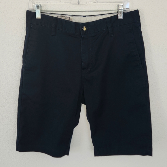 Volcom Mens Black Chino Shorts 29‎ - Picture 1 of 10